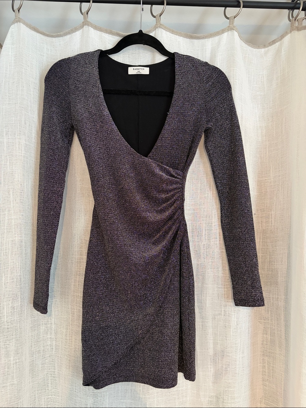 Babaton Silver Shimmer Dress